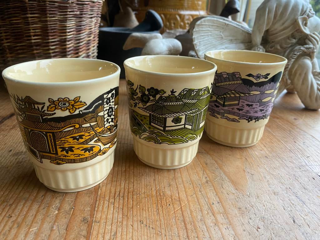 Vintage Kiln Craft mokken uit Engeland, Ophalen of Verzenden, Huis en Inrichting