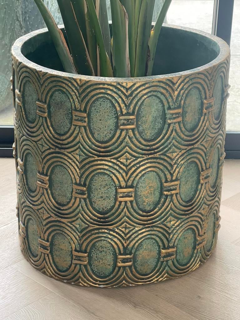 PTMD retro design grote kamer plantenpot hip chique, Ophalen, Groen, Minder dan 50 cm