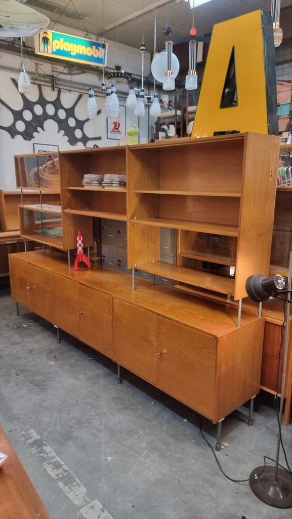 Vintage wandmeubel XXL jaren 60, Huis en Inrichting, Kasten | Wandmeubels, Gebruikt, Minder dan 100 cm, 25 tot 50 cm, Ophalen