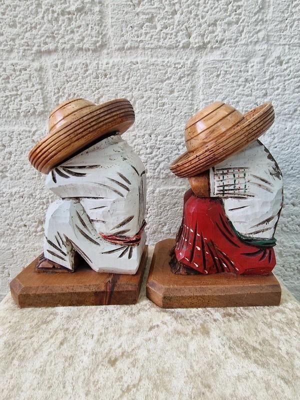 Vintage Mexicaanse boekensteunen set M, Verzamelen, Beelden en Beeldjes, Ophalen of Verzenden, Dier