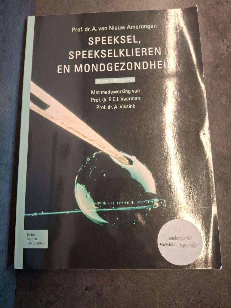 Speeksel, Speekselklieren en Mondgezondheid - Studieboek, Boeken, Zo goed als nieuw, Prof. dr. A. van Nieuw Amerongen, Beta, HBO
