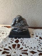 WWF Zilver Tinnen Orang-oetan met Jong Beeldje, Ophalen of Verzenden