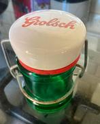 Vintage Grolsch beugelpotje - Groen glas met wit deksel, Ophalen of Verzenden, Glas of Glazen, Grolsch