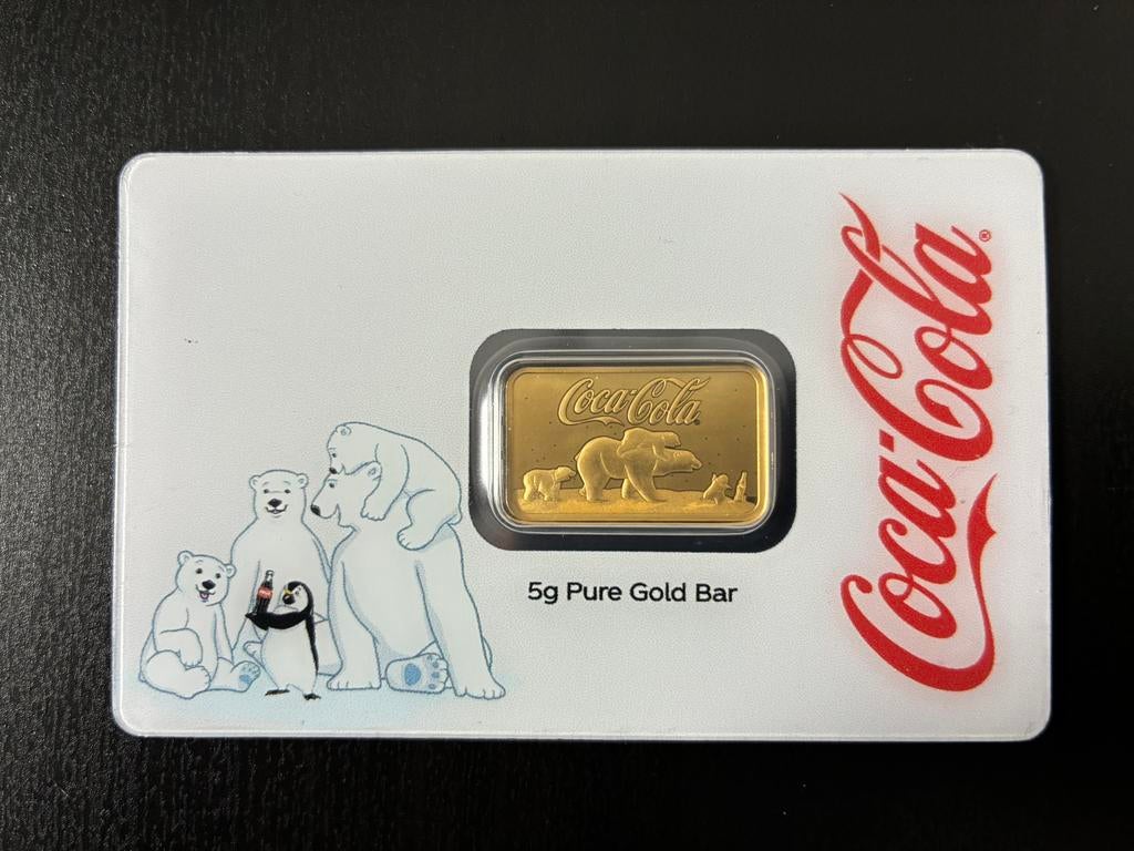 Pamp Coca Cola, Ophalen of Verzenden, Goud