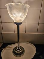 Retro lamp met glazen kelk., Ophalen of Verzenden, Minder dan 50 cm