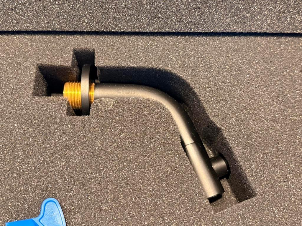 Clou Kaldur fonteinkraan wandmontage mat zwart NIEUW, Ophalen of Verzenden, Nieuw, Kraan