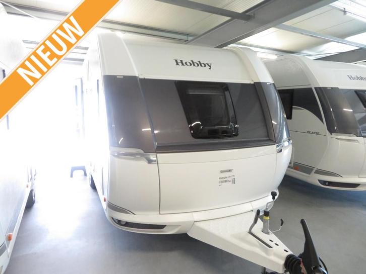 Hobby Excellent Edition 495 UL, Caravans en Kamperen, Caravans, tot en met 4, 1000 - 1250 kg, Rondzit, Hobby, 2 aparte bedden