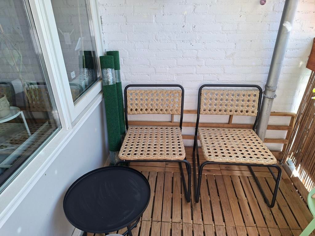 Lounge/ tuin/ balkon set 3 delig, Tuin en Terras, Tuinsets en Loungesets, Ophalen, 2 zitplaatsen