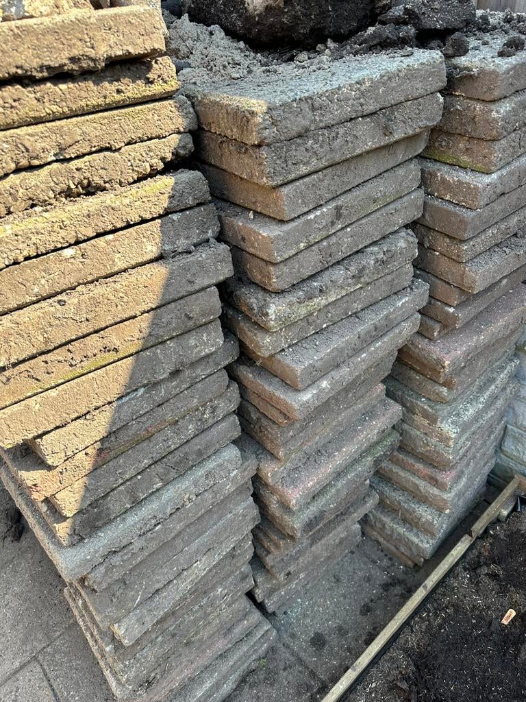 Stoeptegels 30x30. 25m2 ,gratis afhalen. Steenbergen, Tuin en Terras, Tegels en Klinkers, Ophalen of Verzenden, Zo goed als nieuw