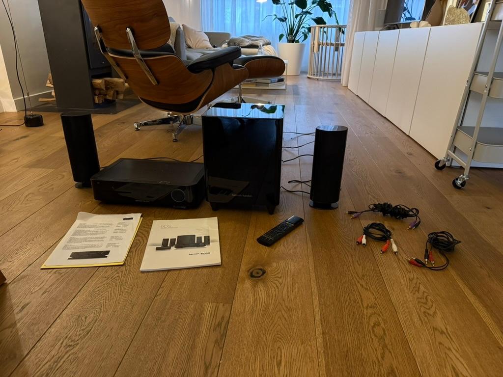 Harman Kardon BDS 400 2.1 set compleet, Audio, Tv en Foto, Home Cinema-sets, 2.1-systeem, Blu-ray-speler, 70 watt of meer, Zo goed als nieuw