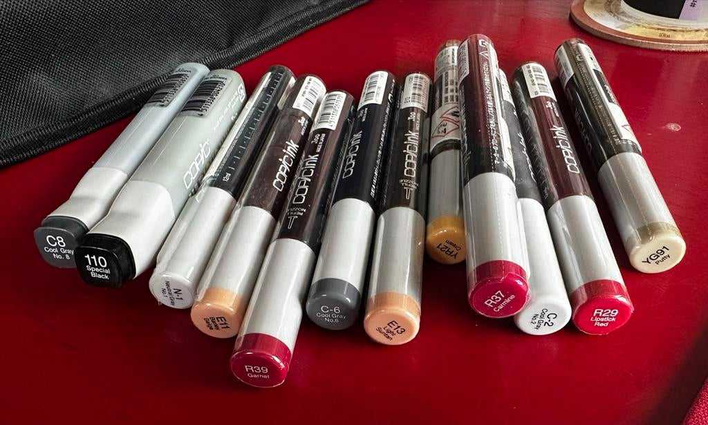 Copic Markers Set, Hobby en Vrije tijd, Ophalen of Verzenden, Zo goed als nieuw, Overige typen