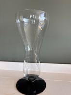 Art Deco Vaas op Zwarte Voet - Leerdam/Kristalunie Stijl, Antiek en Kunst, Ophalen of Verzenden