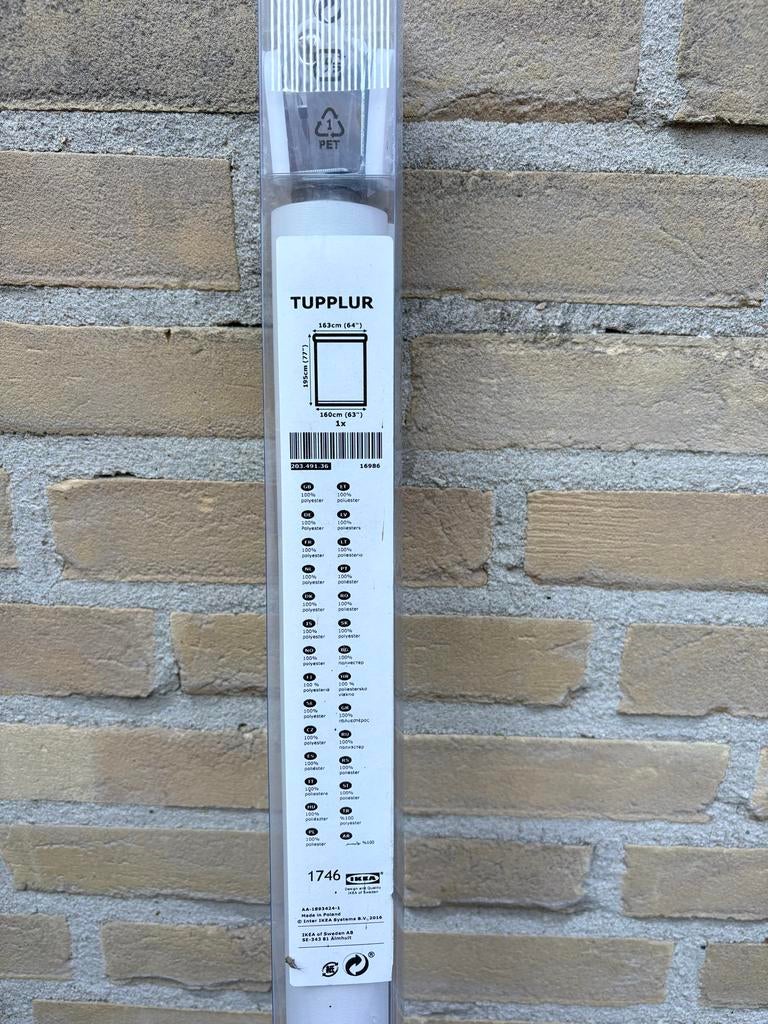 Tuplur zonwering 165 x 195 cm - Nieuw in verpakking, Ophalen, Overige typen, Nieuw, Minder dan 250 cm