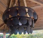 Stoere, sobere schijfjeslamp roestkleur., Ophalen of Verzenden, Zo goed als nieuw