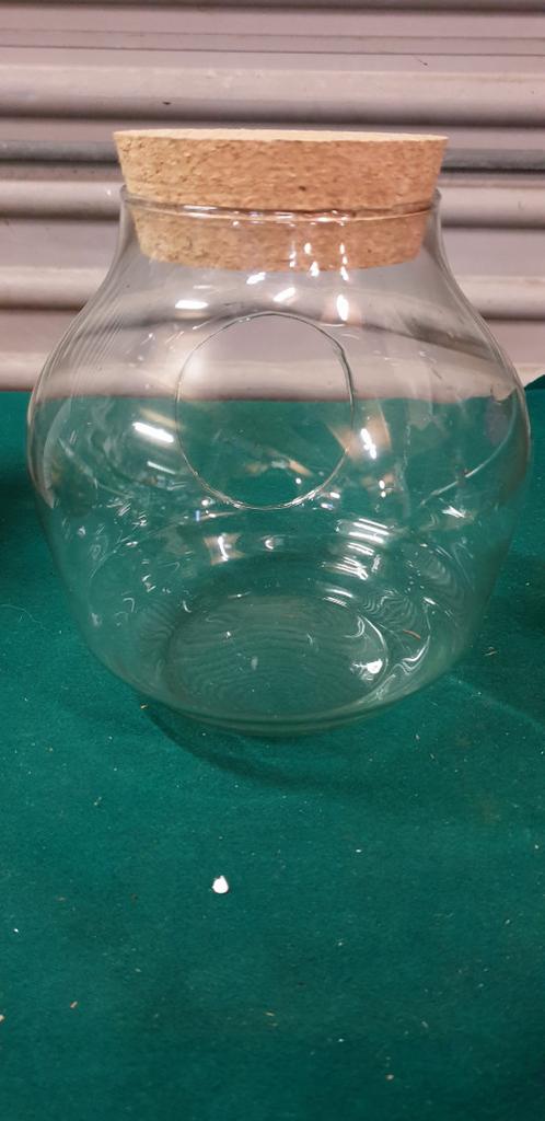 bloempot glas met kurkdop, Ophalen of Verzenden, 'T Olde Gre-j, Info@toldegrej.nl, Endepoelstraat 20f Didam