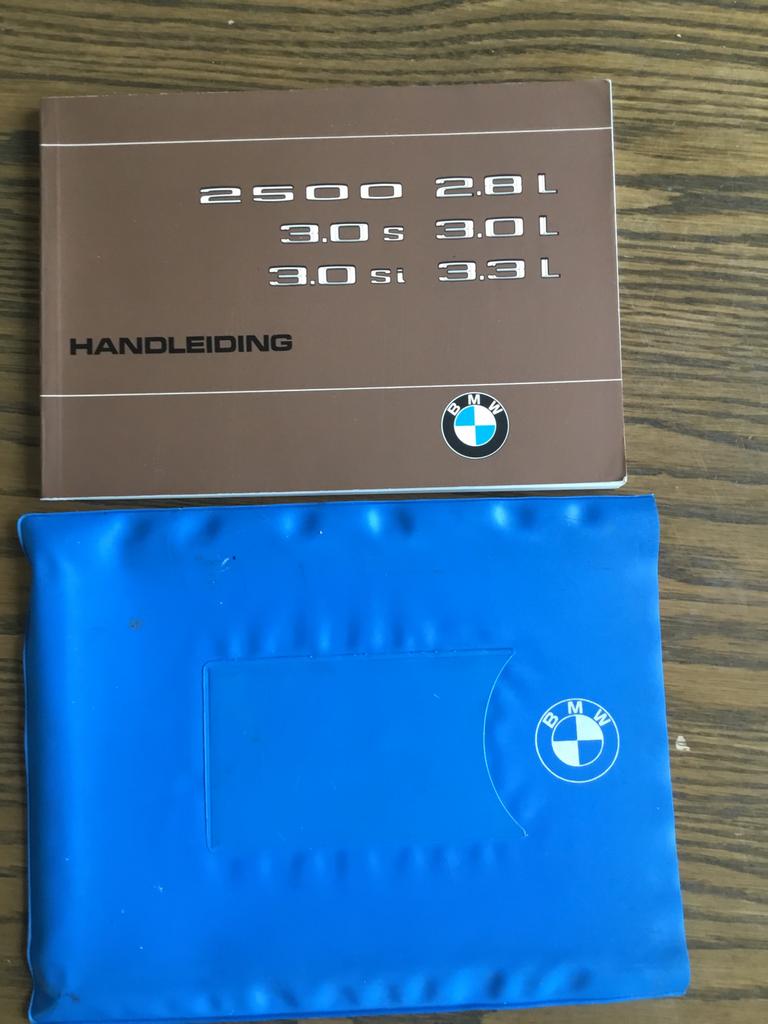 Handleiding BMW 2500/3.0S/2.8L/3.0L/3.3L i.z.g.st. incl €55, Verzenden