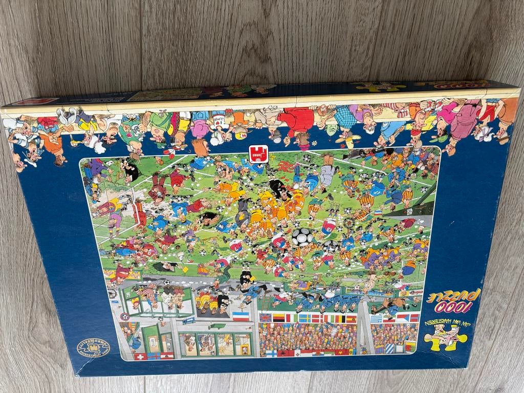 Jan van Haasteren Voetbal Puzzel 1000 stukjes, Ophalen of Verzenden, 500 t/m 1500 stukjes, Gebruikt, Legpuzzel