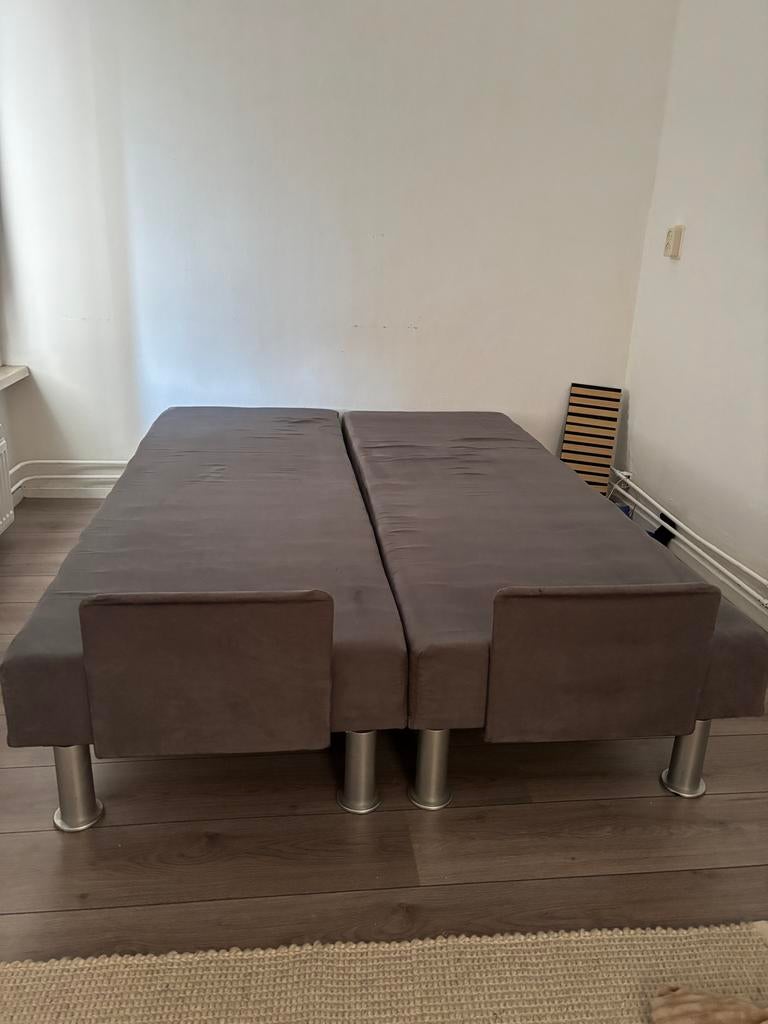 Elektrisch verstelbaar bed 140x200, Huis en Inrichting, Twijfelaar, 200 cm, Verstelbaar, Gebruikt