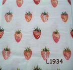 Servetten decoupage/bullet journal * Aardbei L1934, Verzenden, Nieuw