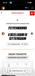 5 kaarten Feyenoord - Excelsior, Tickets en Kaartjes, Sport | Voetbal, Twee personen