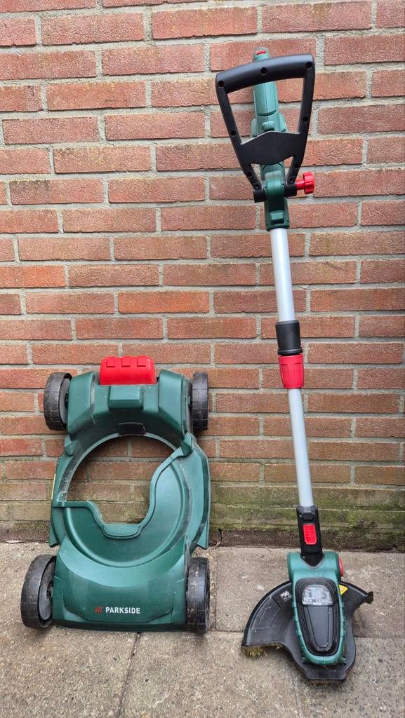 Parkside 20V accu grastrimmer, Ophalen, Gebruikt, Accu, Parkside