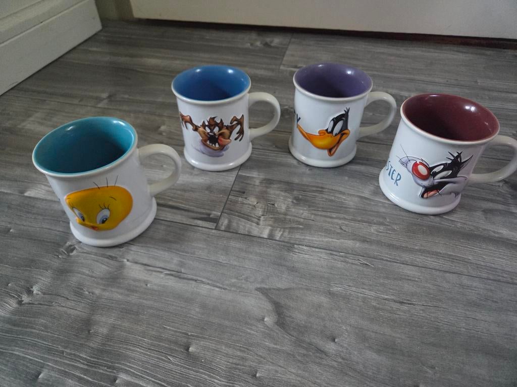 Vintage Looney Tunes Mokken - Collectorsitem, Ophalen of Verzenden, Zo goed als nieuw