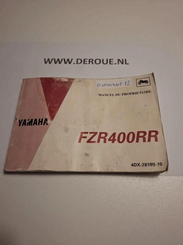 12 0WNERS MANUAL YAMAHA FZR400RR 1992 USED, Motoren, Handleidingen en Instructieboekjes, Yamaha, Ophalen of Verzenden