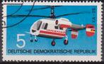 DDR Helicopter, Verzenden, Gestempeld, Vliegtuigen