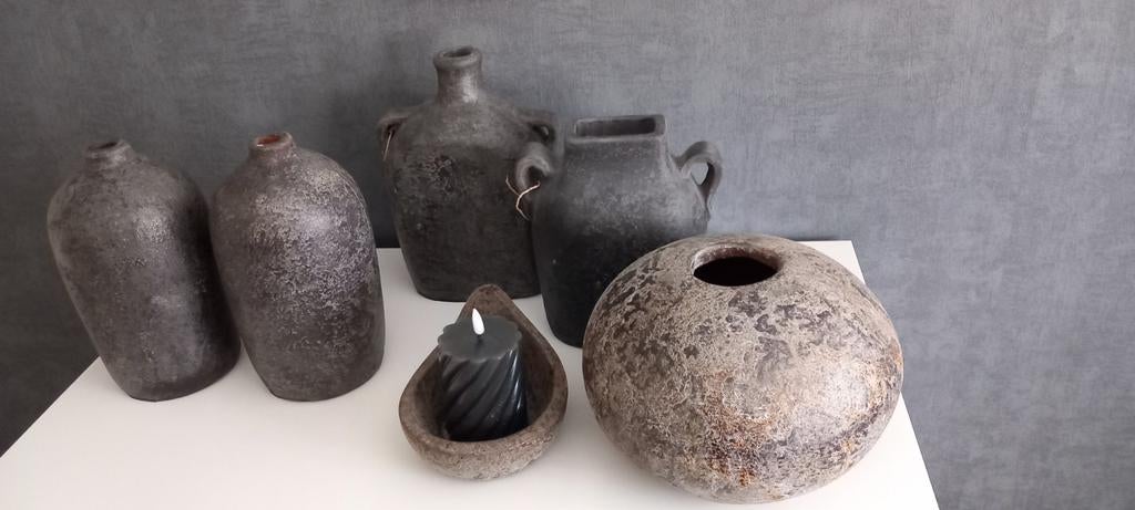 Vazen potten lamp incl kap. Alles in een koop!, Ophalen