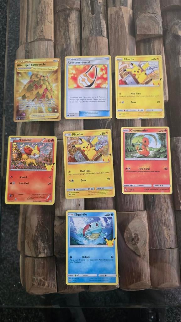 Pokémon Kaarten Collectie - Pikachu, Fennekin, Squirtle, Hobby en Vrije tijd, Verzamelkaartspellen | Pokémon, Gebruikt, Meerdere kaarten