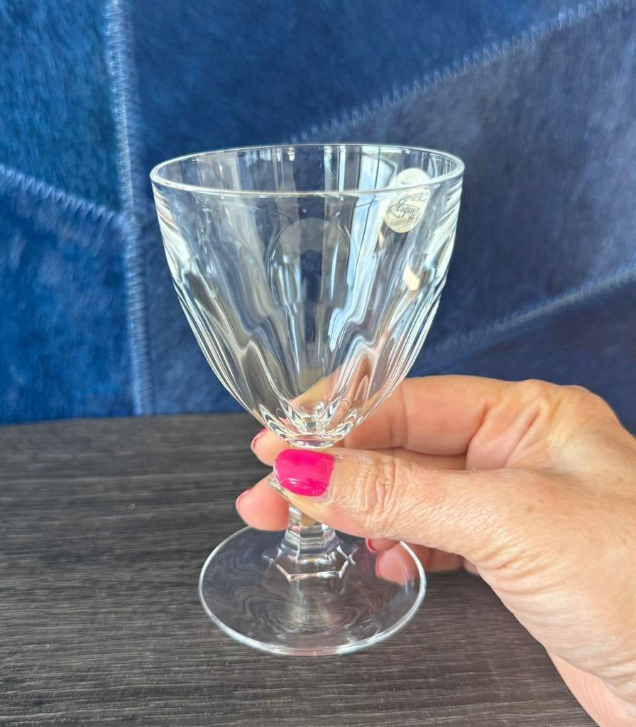 2 x Vintage Cristal d'Arques Rambouillet port- wijnglazen, Ophalen of Verzenden
