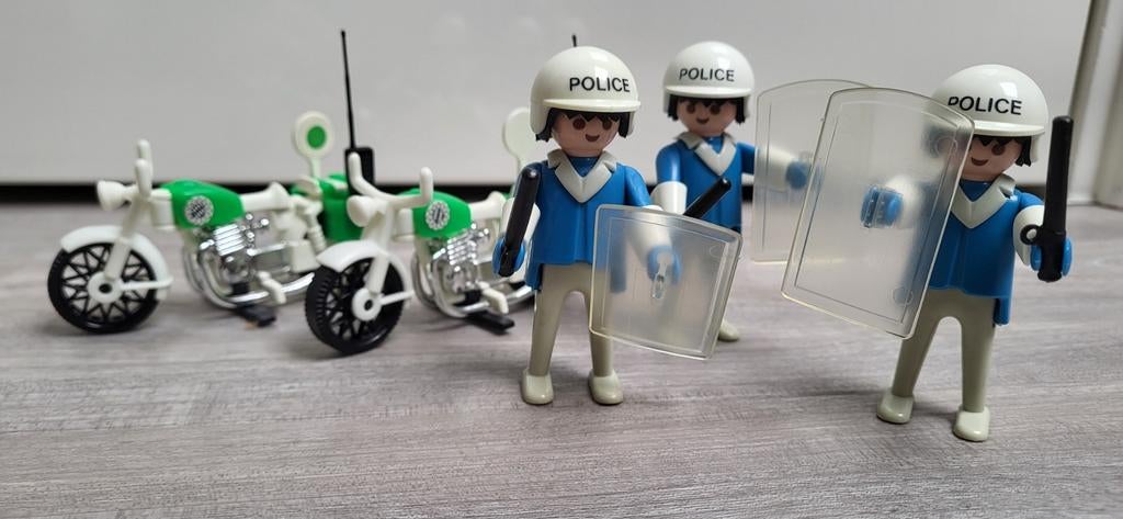 Playmobil Politie 1974 met 2 Motoren motorpolitie, Kinderen en Baby's, Speelgoed | Playmobil, Ophalen of Verzenden, Zo goed als nieuw