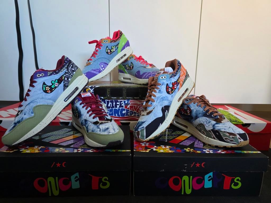 Air Max 1 Concepts Heavy, Far out & Mellow US13 EU 47,5, Kleding | Heren, Schoenen, Nike air max, Overige kleuren, Nieuw, Ophalen of Verzenden