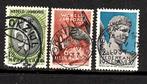 454 nvph 293-295 jamboree-zegels 1937gebruikt zie scan., Postzegels en Munten, Verzenden, T/m 1940, Gestempeld