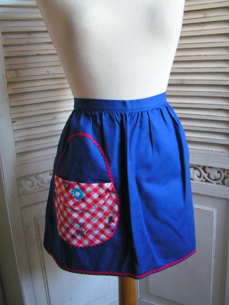 schort nr XX 481, Verzenden, Zo goed als nieuw, Blauw, Schort