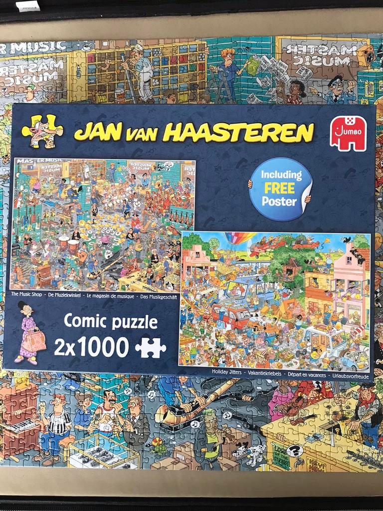 Jan van Haasteren, de muziekwinkel , vakantiekriebels, Ophalen, 500 t/m 1500 stukjes, Zo goed als nieuw