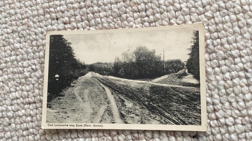 Ansichtkaart Epse Oud Larensche weg 1942. 963, Ophalen of Verzenden, 1940 tot 1960, Gelopen, Overijssel