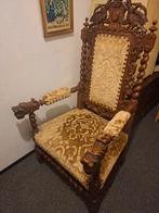 Antieke Mechelse armstoel–rijk gesneden–ca. 1880–1920, Ophalen