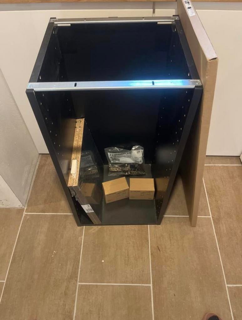 Ikea METOD onderkast zwart 40x37x80, Huis en Inrichting, Keuken | Keukenelementen, Ophalen, Zwart, Nieuw, 50 tot 100 cm