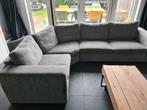 Grijze hoekbank, Huis en Inrichting, Ophalen, Gebruikt, Vierpersoons of meer