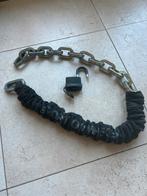 Dik Scooter hangslot compleet met ketting en ABUS slot, Ophalen of Verzenden, Gebruikt