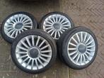 16 inch Fiat 500 set velgen met Michelin bandrn, Auto-onderdelen, Banden en Velgen, Ophalen, 16 inch, Band(en), 195 mm
