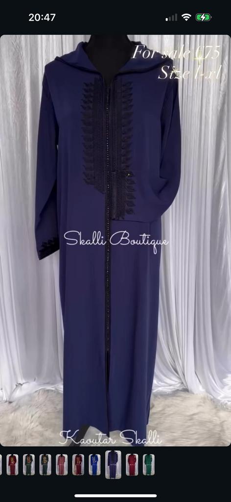 Jelaba marineblauw l-xl, Kleding | Dames, Gelegenheidskleding, Overige typen, Blauw, Maat 46/48 (XL) of groter, Ophalen of Verzenden
