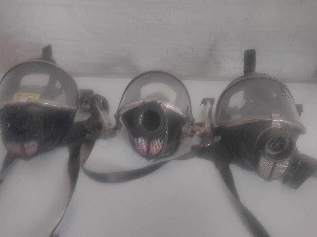 Brandweer ademlucht/ persluchtmaskers, Ophalen of Verzenden, Gebruikt