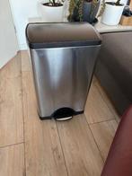Simplehuman 50l pedaalemmer, Ophalen, Metaal, Minder dan 50 cm