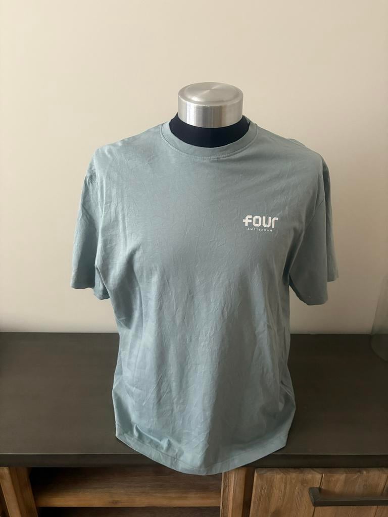 Blauw Four T-shirt - Maat M, Ophalen, Gedragen, Maat 48/50 (M), Blauw