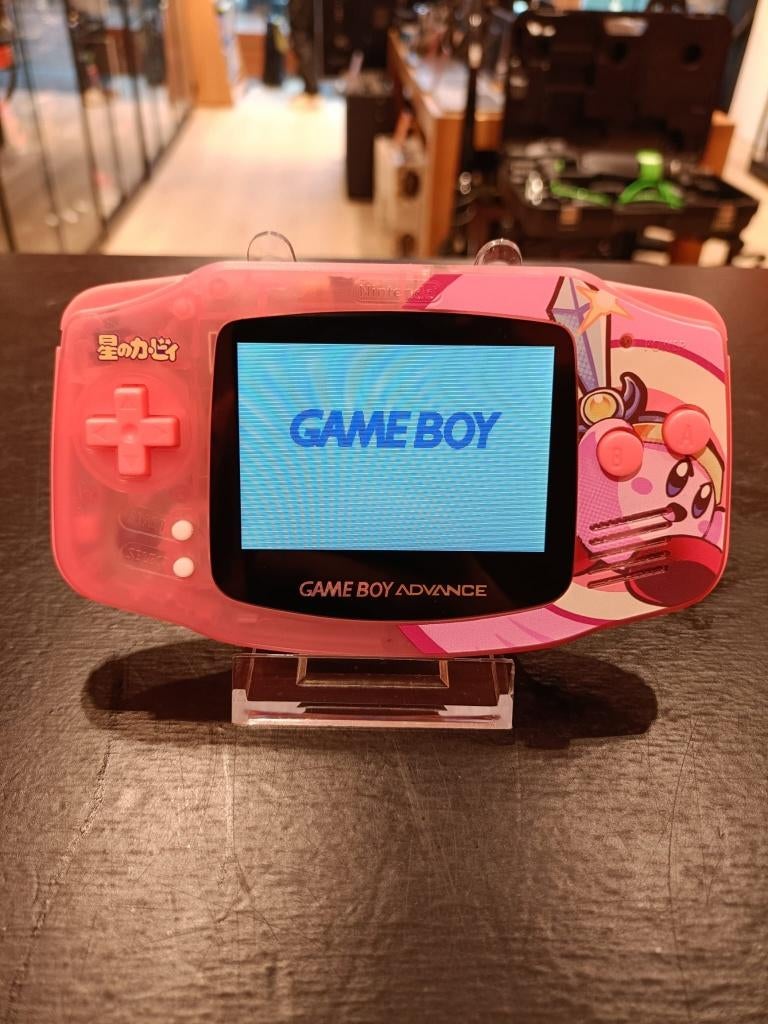 Nintendo Gameboy Advance Met Kirby Shell & IPS Scherm, 1 speler, Ophalen of Verzenden, Zo goed als nieuw, X