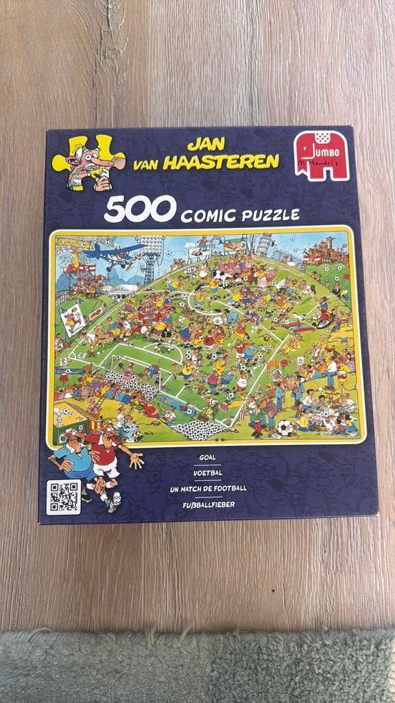 Van haasteren 500 puzzel Voetbal, Ophalen of Verzenden, 500 t/m 1500 stukjes, Zo goed als nieuw