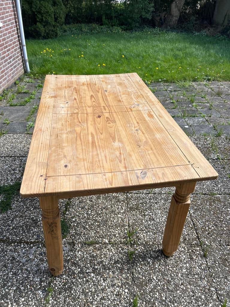 Houten eettafel 160x90, Ophalen, Gebruikt, 50 tot 100 cm, 150 tot 200 cm