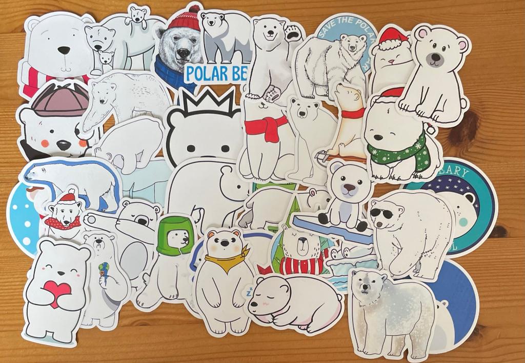 Ijsberen stickers, Verzenden, Nieuw